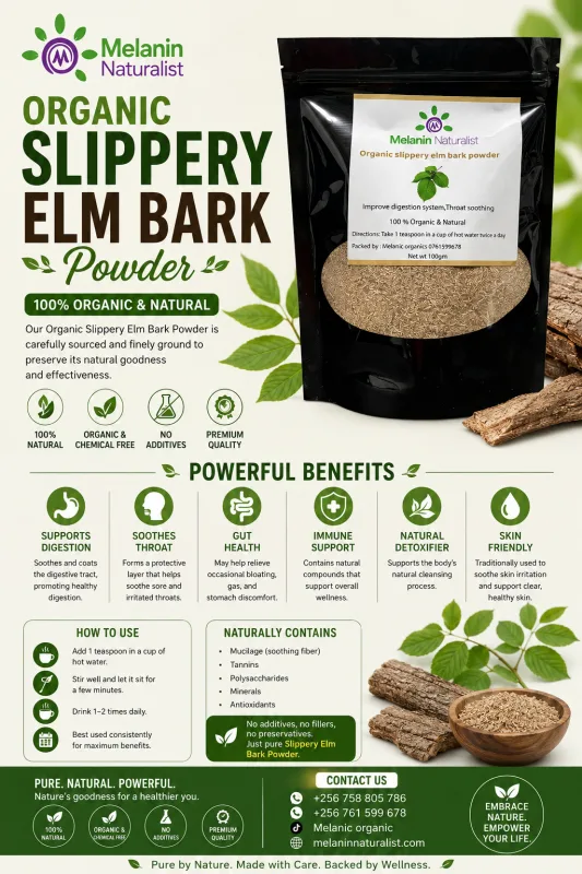 ORGANIC SLIPPERY ELIM BARK POWDER