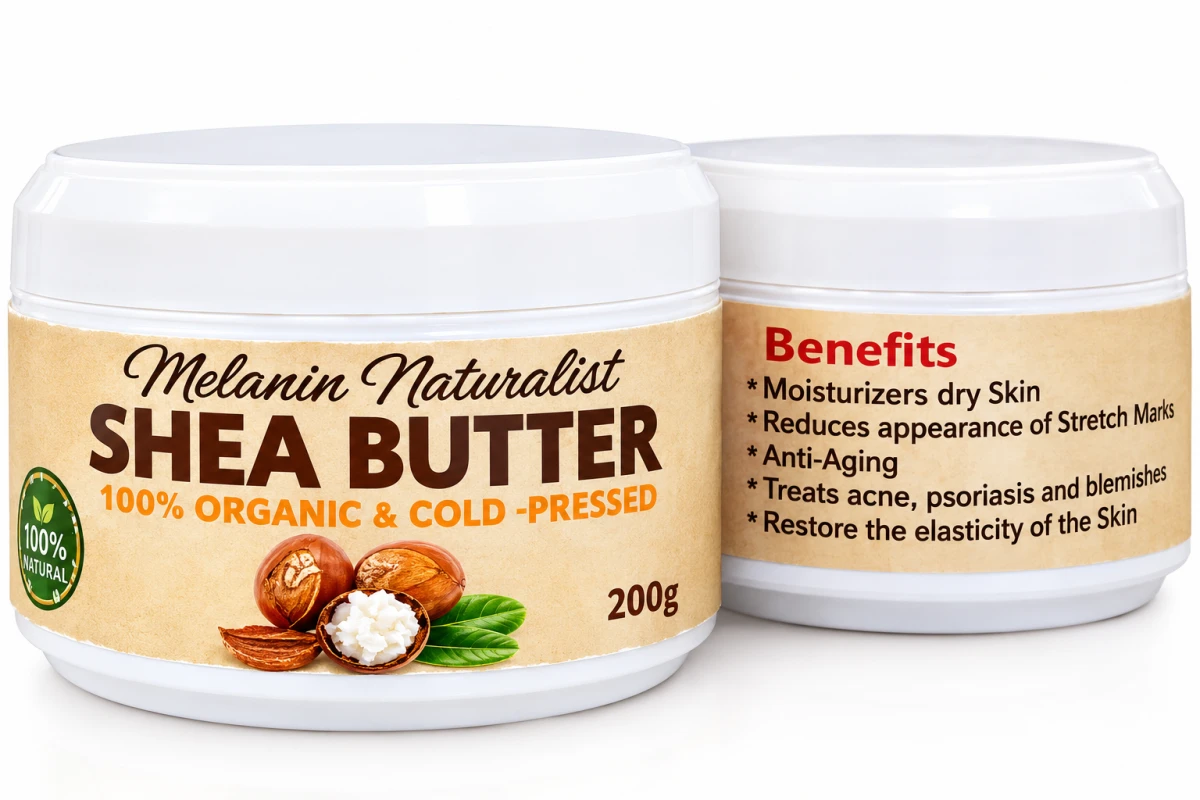 100% RAW PURE SHEA BUTTER-200gms